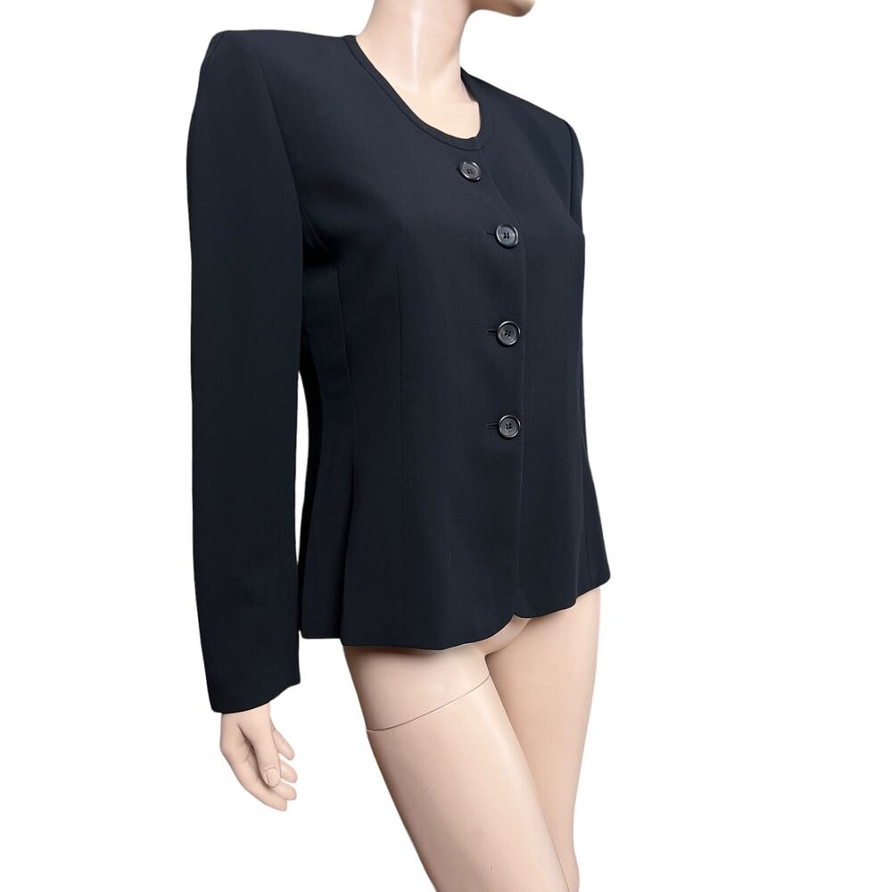 Luciano Barbera Black Jacket for Bergdorf Goodman Sz 42 100% Wool Made in Italy - Picture 11 of 15